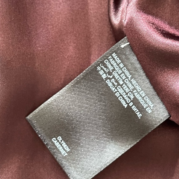 Bebe Faux Fur Collar Burgendy Coat - Picture 4 of 16